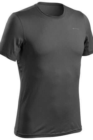 Quechua Men's Hiking Synthetic Short-Sleeved T-Shirt MH100