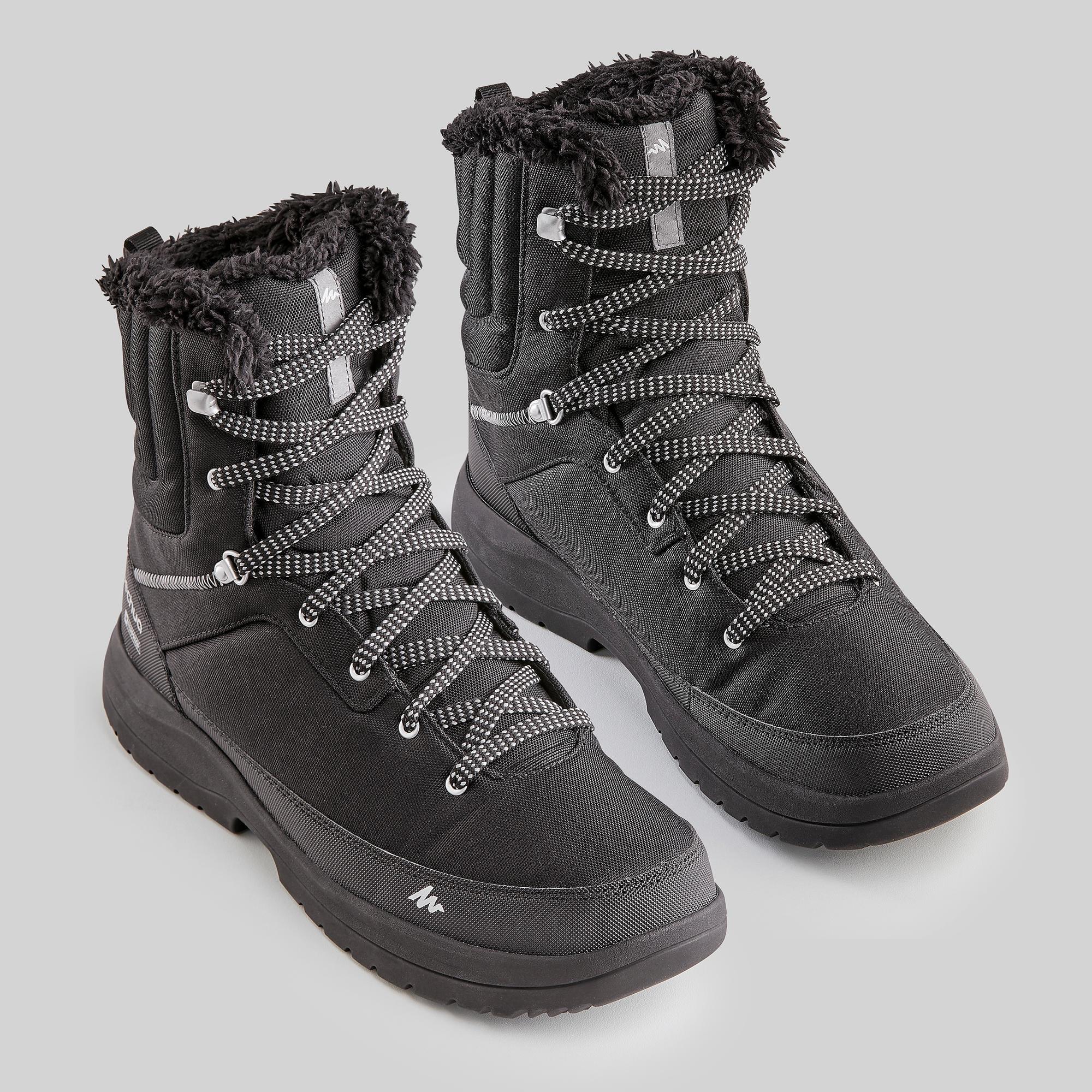 Quechua Men's NH100 Warm Waterproof High Hiking Boots - Image 2