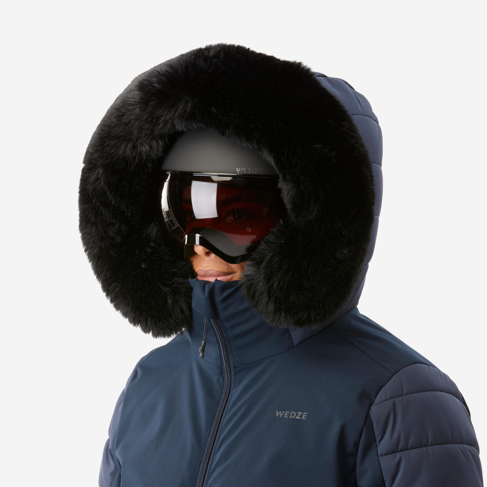 Wedze Women's 100 Mid-Length Warm Ski Jacket - Image 14