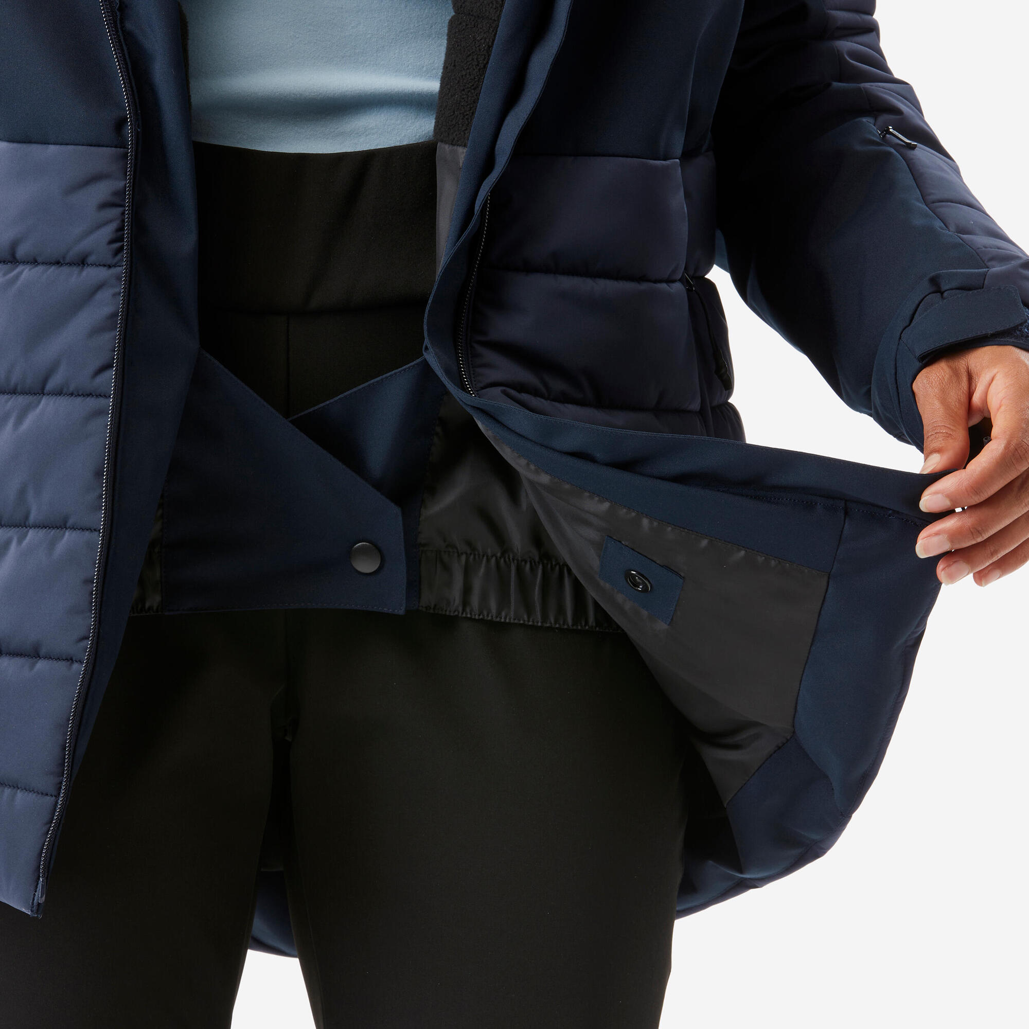 Wedze Women's 100 Mid-Length Warm Ski Jacket - Image 13