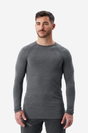 Simond Men's Alpinism Seamless Wool Long-Sleeve Shirt