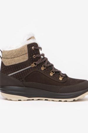 Quechua Women's NH900 Warm Waterproof Leather Snow Hiking Boots