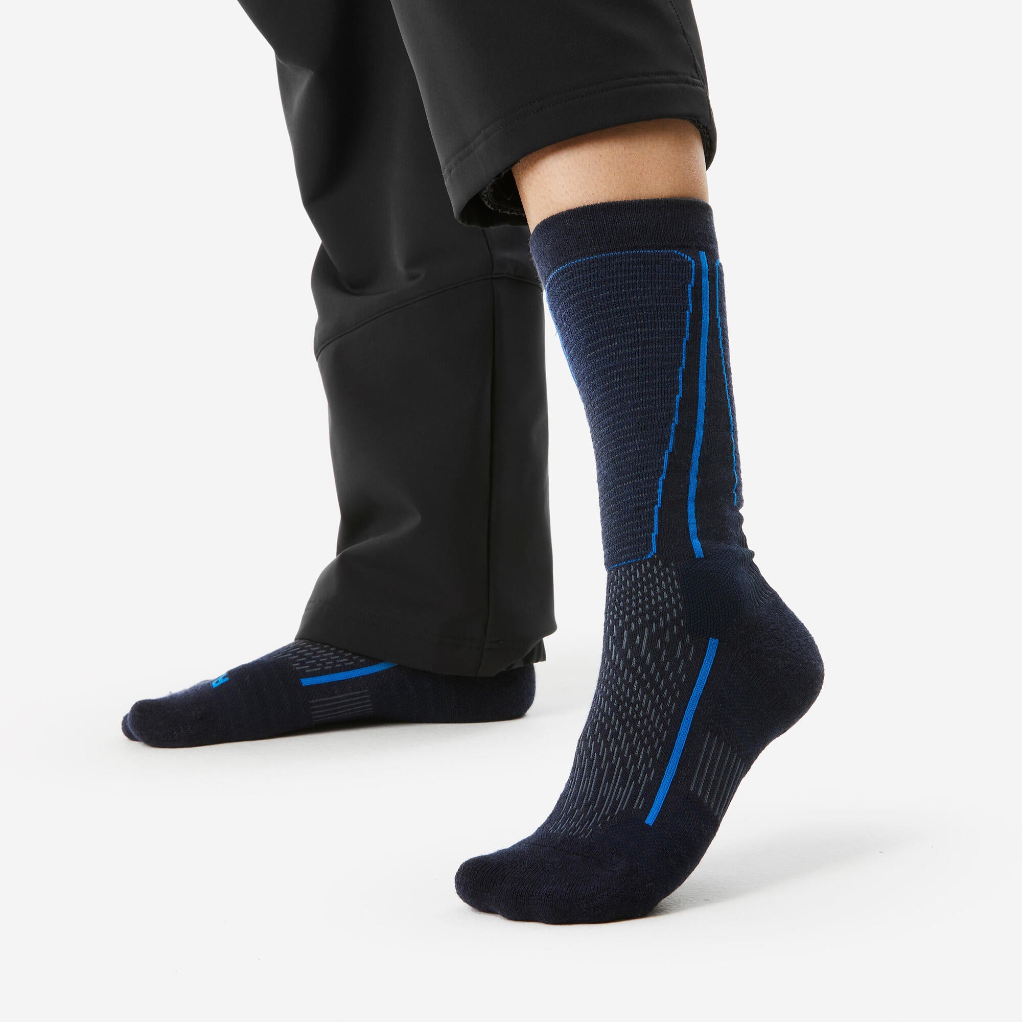 Quechua SH500 Merino Wool Winter Mid Socks - 2 Pairs - Image 6