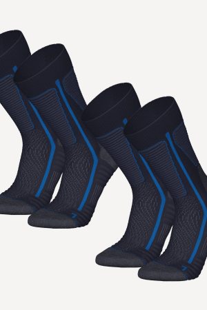 Quechua SH500 Merino Wool Winter Mid Socks - 2 Pairs