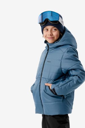 Wedze Kids' 100 Waterproof Puffer Ski Jacket