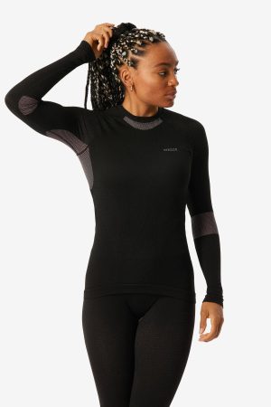 Wedze Women's BL500 Seamless Ski Base Layer Top