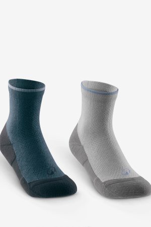 Quechua Kids' Hike 100 Hiking Socks 2-Pack