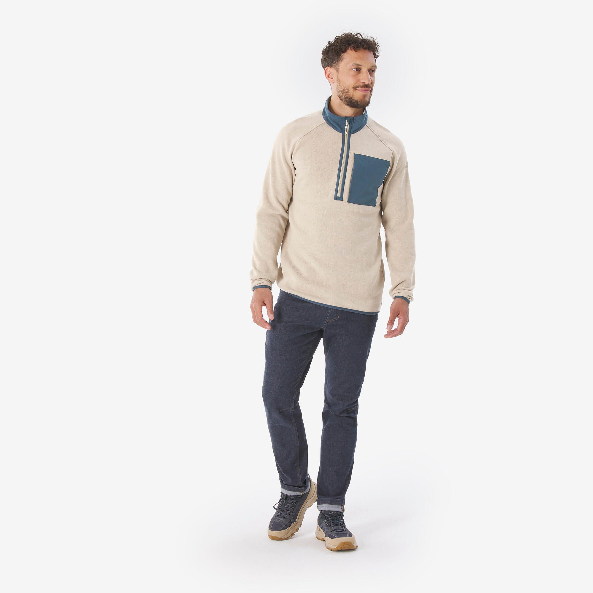 Quechua Men's NH500 Half-Zip Hiking Pullover - Image 11