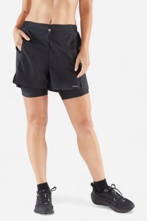 Kiprun Women's Run 500 2-in-1 Compression Running Shorts