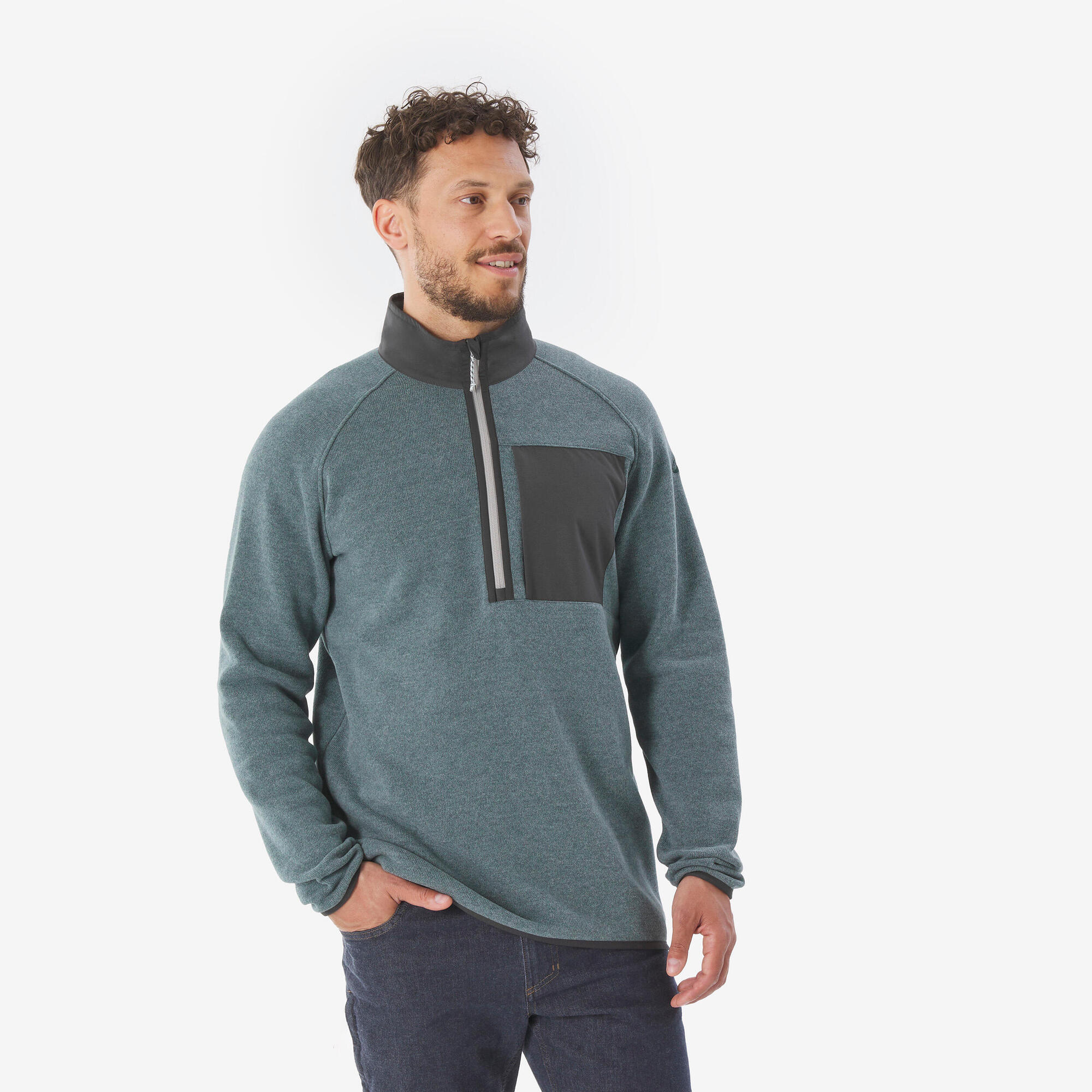 Quechua Men's NH500 Half-Zip Hiking Pullover