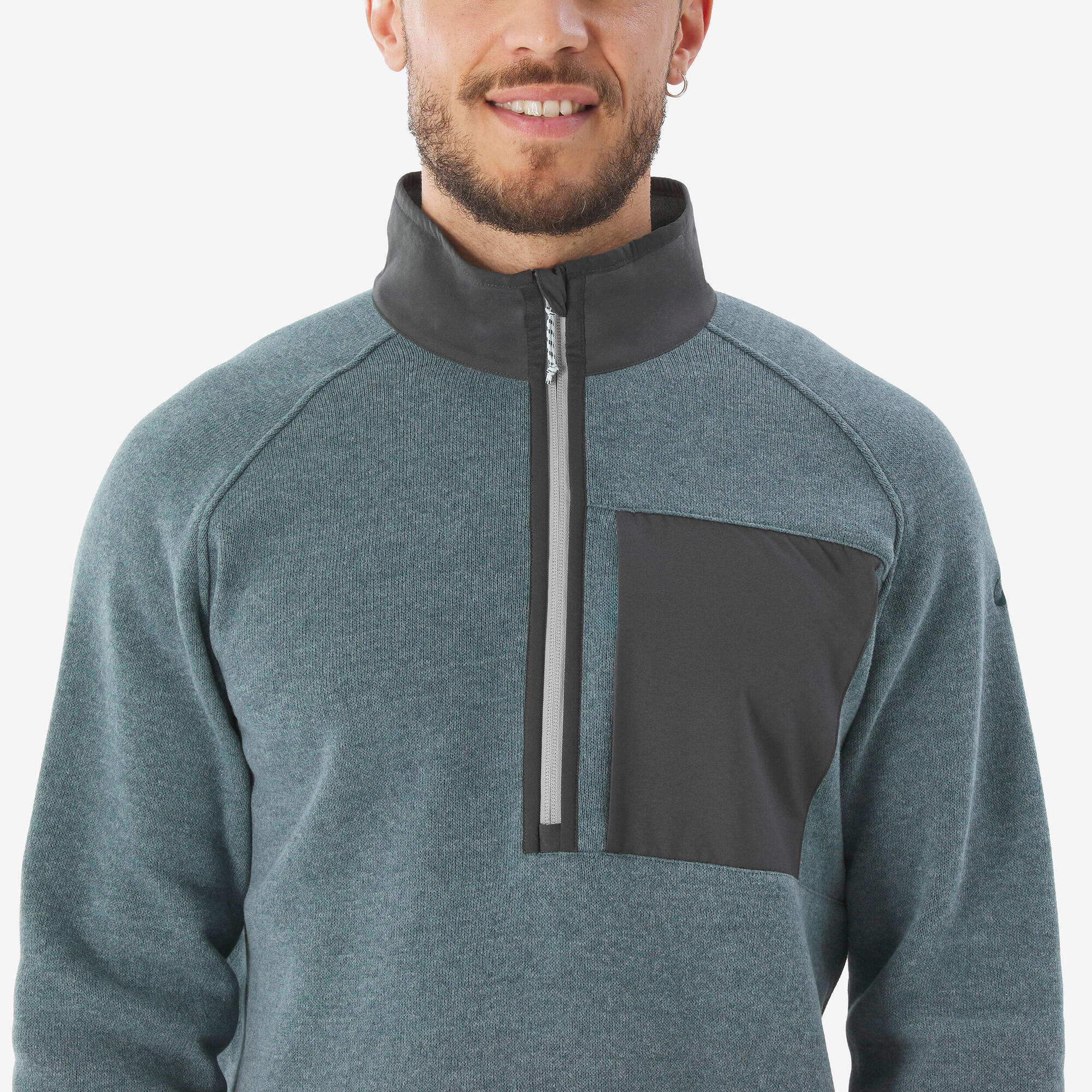 Quechua Men's NH500 Half-Zip Hiking Pullover - Image 5