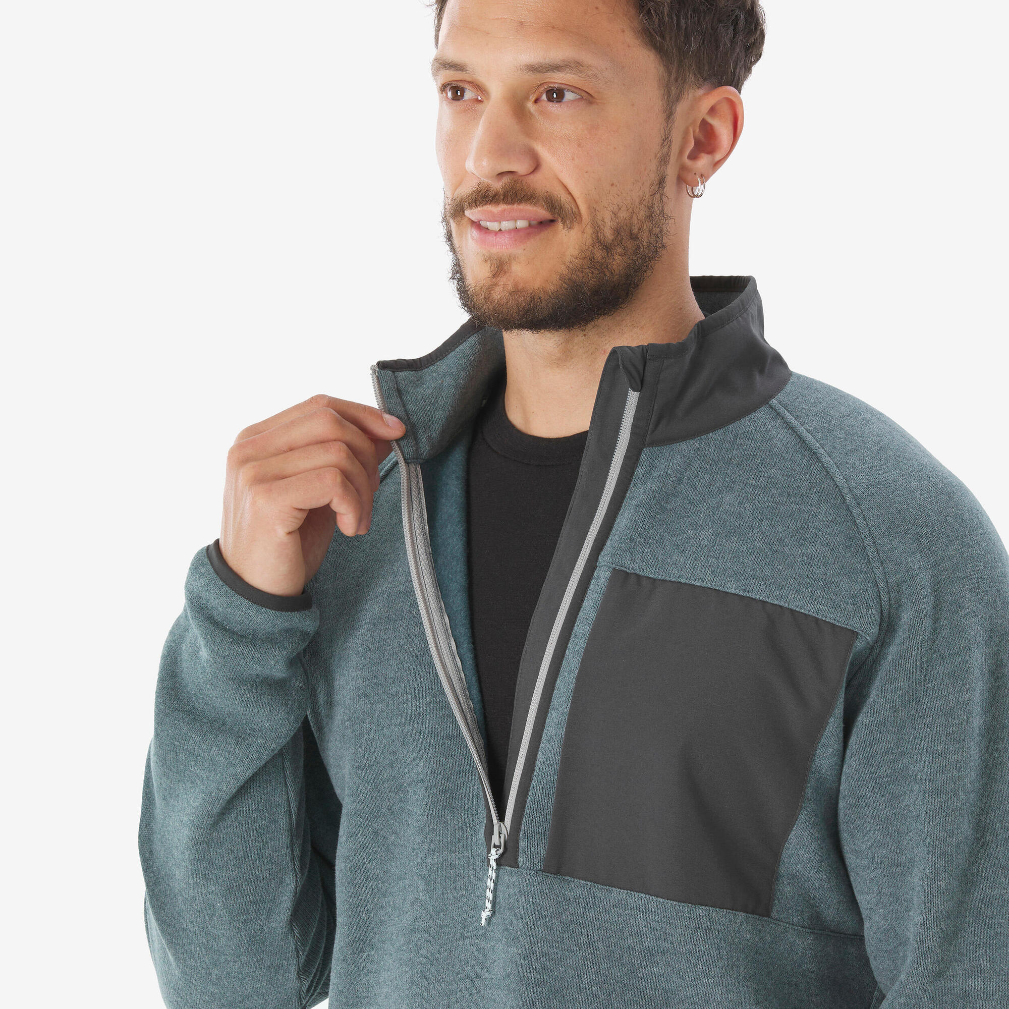 Quechua Men's NH500 Half-Zip Hiking Pullover - Image 6
