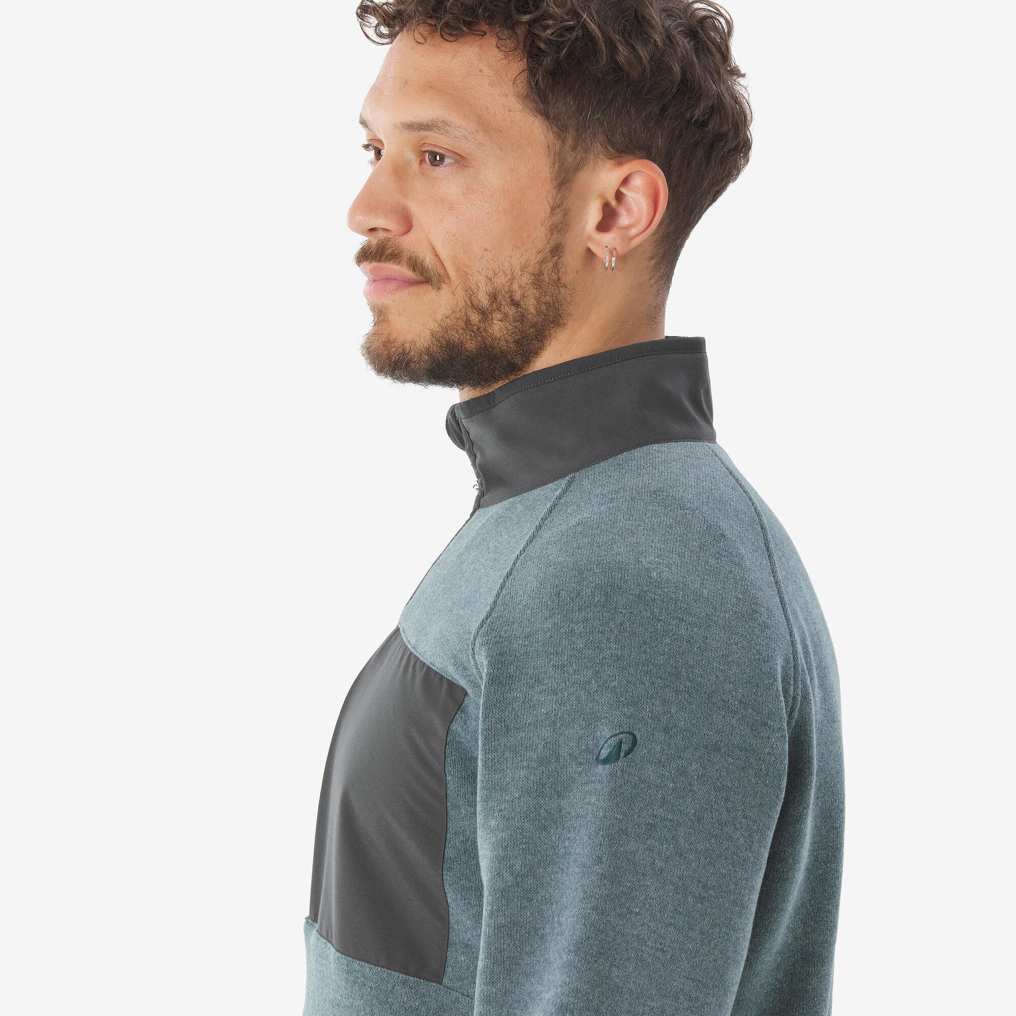 Quechua Men's NH500 Half-Zip Hiking Pullover - Image 4