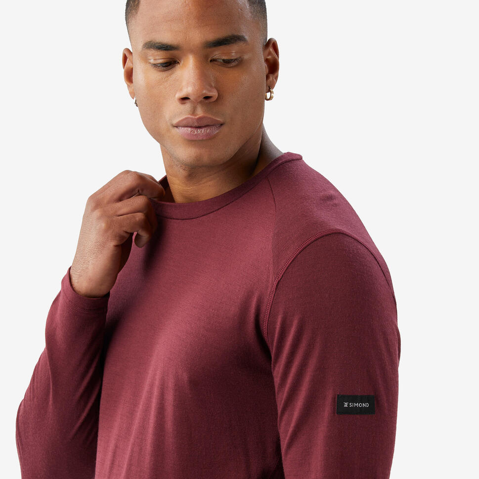 Simond Men's MT500 Long-sleeve 100% Merino Wool T-shirt - Image 10