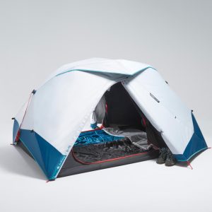 Quechua 2 Second Easy Fresh & Black Waterproof Pop Up Camping Tent - 2 Person