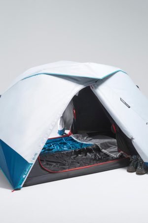 Quechua 2 Second Easy Fresh & Black Waterproof Pop Up Camping Tent - 2 Person